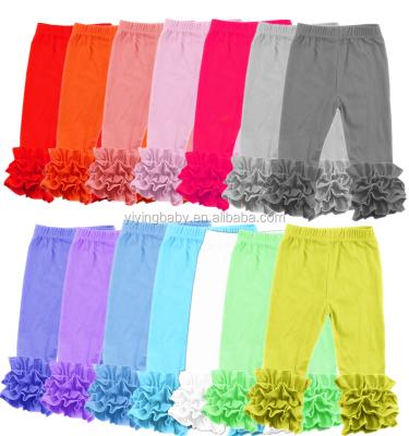 China YY-CK-1660 fashionable babies breathable icing tight ruffle pants wholesale leggings icing for sale