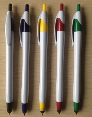 China Plastic ball pen with touch pen for sale