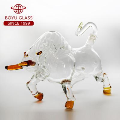 China 2020 Viable New Design Hog ​​Shaped Wine Glass Bottle Wholesale for sale