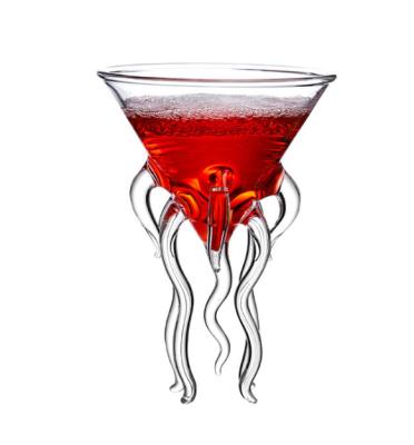 China Eco-Friendly Table Decor Jellyfish Cocktail Glass Martini Glass for sale