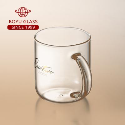 China 2021 Most Popular Viable Round With Fruit Juice Cup Yogurt Smoothie Cup Foam Glass Drinkware for sale