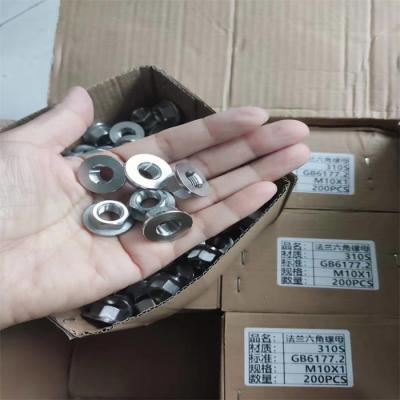 China Hoge sterkte 310S Hexagon Flange Nut / Bolt Gasket Corrosiebestendig Te koop