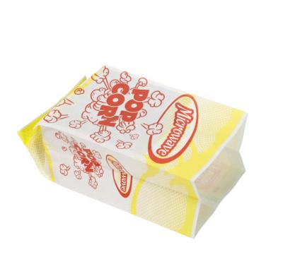 China Disposable Made In China Waterproof Paper Bag Custom Printing Microwave Popcorn Paper Bag for sale