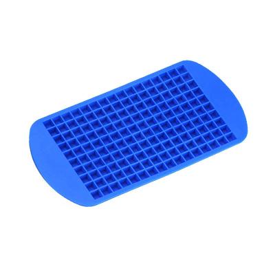 China Viable Wholesale Cube Tray Manufacturer in 160 Mini Square Shape Silicone Ice for sale