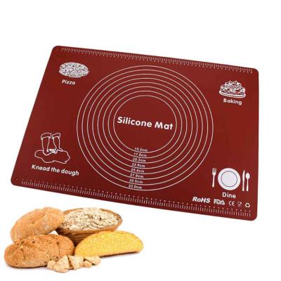 China Custom Non-Stick Silicone Dough Mat Baking Mat For Bakeware Rolling Tools Eco-Friendly Sustainable for sale