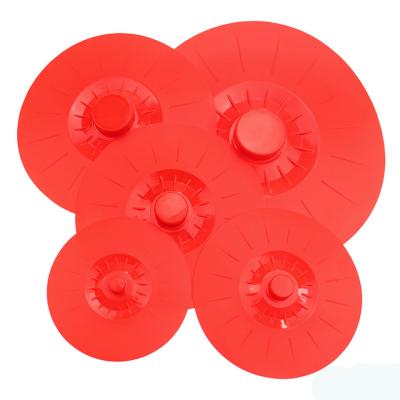 China Multifunction Sustainable Microwave Safe Silicone Anti Spill Pot Cover Rolls Lids For Cookware for sale