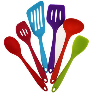 China 6Pcs Environmentally Sustainable Silicone Heat Resistant Nonstick Kitchen Cooking Tools for sale