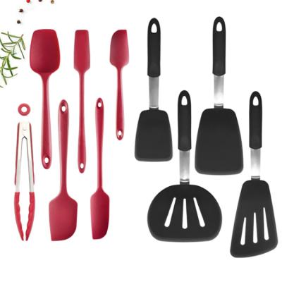 China 10Pcs/Set High Quality Heat Resistant Silicone Cooking Tools Silicone Kitchen Tableware Set for sale