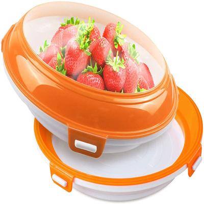 China Airtight Seal Tray Food Storage Container Kitchen Refrigerator Healthy Fresh Storage Container Set Reusable For Food Preservation for sale