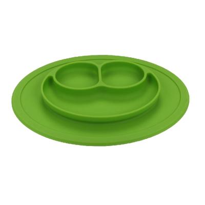 China Large Size Viable Shape Divider High Quality Irregular Silicone Divided Suction Dish New for sale