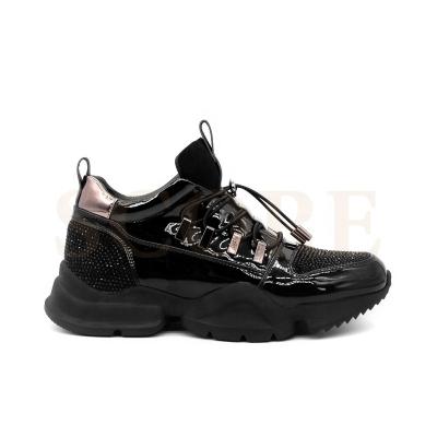 China 2021 Fashion Trend Trendy Ladies Style Sneakers With Rhinestones Sneakers Gym Shoes Sneakers For Women for sale