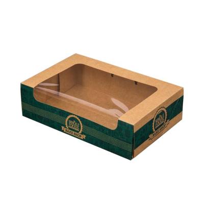 China Disposable Eco-Friendly Carry Out Window Food Box Container For Cake for sale