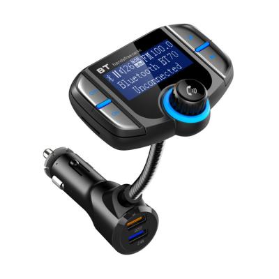 China Stereo BT70 Car Navigation MP3 Card QC3.0 Fast Charging Fm Receiver BT Player Hands Free Car Kit Fm Transmitter Car MP3 Player for sale