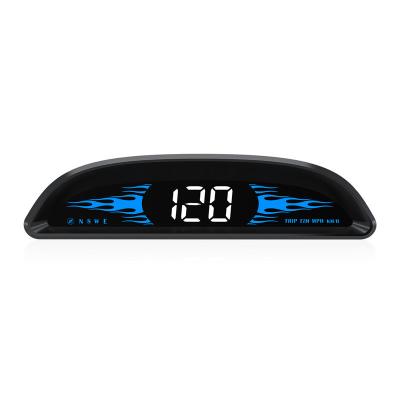 China Custom Multifunction Speeding Clock Fatigue Driving Alarm Gps Hud Heads Up Display Speedometer for sale