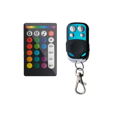 China DC5-24v Led Car Atmosphere RGB 24 RF Interior Light Head Radio Frequency BT App Dual Remote Controller Dual Band Remote Control for sale