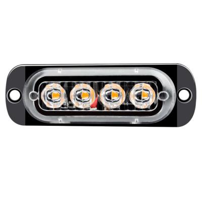 China 12-24v Aluminum Van 4 Led Warning Light Marker Strobe Side Lights For Truck Vehicles for sale