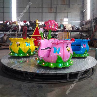 China Amusement Equipment Teacup Ride Trailer Mounted Mobile Portable Rides On Trailer for sale