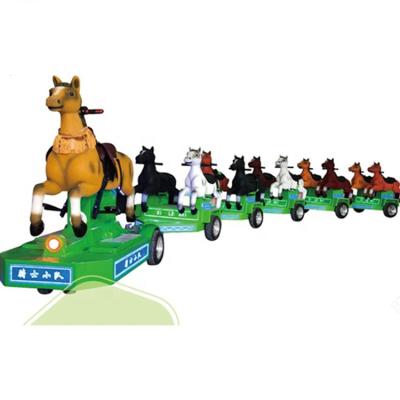 China 2020 New Design Mini Theme Park Train For Kids Horse Trackless Train for sale