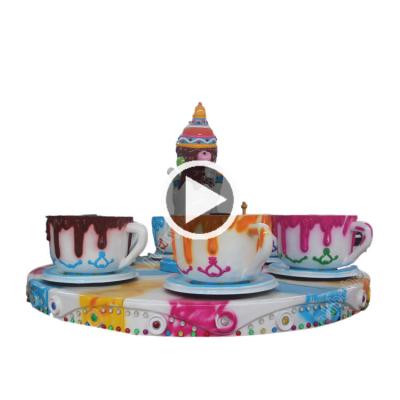 China Portable FRP+steel mobile carnival rides amusement park coffee cup and saucer teacup ride trailer for sale