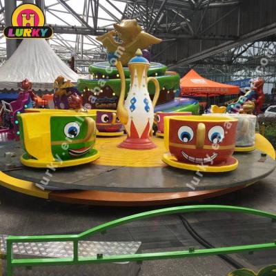 China Mall amusement rides playground equipment china fun games manufacture kids spinning coffee cup rides for sale for sale