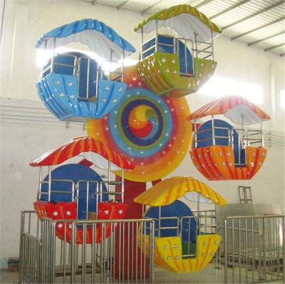 China Interesting Outdoor Playground Kids Playground Rides 5 Cabins Kids Ferris Mini Wheel For Sale for sale