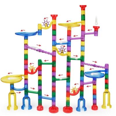 China Construction Toy The New Big Pipeline 122pcs Assembly Building Block Particle Ball Track Blocks Toys for sale