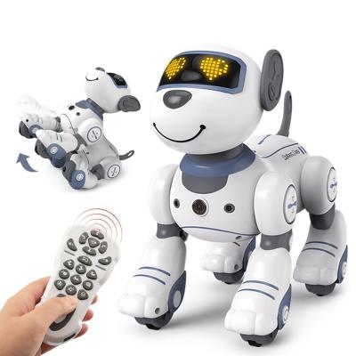 China Battery Powered Toy Children's Puzzle Infrared Remote Control Smart Dancing Dog RC Toy Stunt Dog for sale