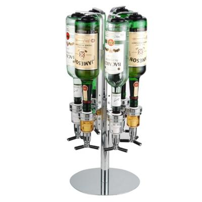 China Aluminum/Plastic/Iron 6 Bottle Drink Dispenser/China Wine Dispenser/Desktop Wine Dispenser for sale