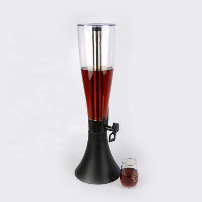 China PP/ABS/SS/Stainless steel beer dispenser ice tube beer tower/beer tower beverage dispenser for sale