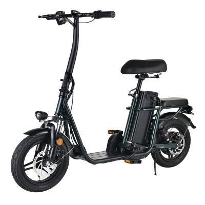 China Long Range Safe High Carbon Steel High Carbon Steel Electric City Bike 250W Varnished Electric Bike 14inch Speed ​​Scooter for sale