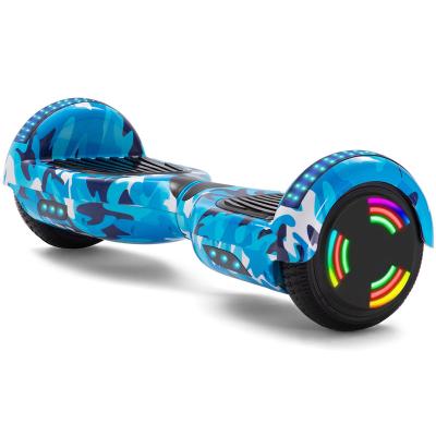 China Free Shipping 6.5 Inch Cheap Blue Electric Light Self Balancing Scooter 6.5 Inch Camouflage LED Scooters for sale