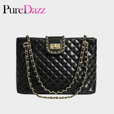 China Fashion Designer Luxury PU Women Bag Diamond Lattice Large Ladies Shoulder Bag For Female Wholesale for sale