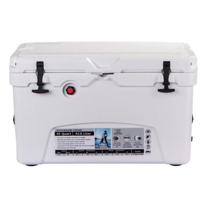 China Cooler Box Top Quality Waterproof Widely Used Styrofoam 45qt / 42.6l White Suitable Prices for sale