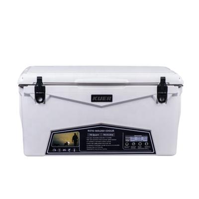 China 2021 Waterproof Cooler Box Camping Cooler 75QT Hot Sale Rotomolded Coolers lldpe for sale