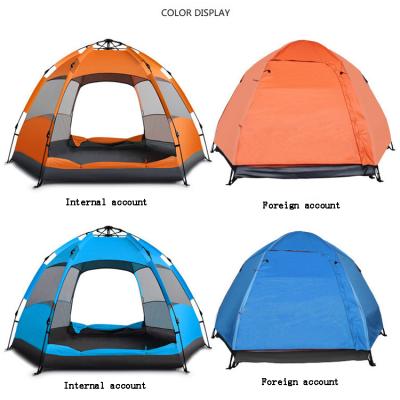 China Camouflage/Field Game Kuer Custom Printed Tents 210D Oxford Cloth Automatic Pop Waterproof Outdoor Camping for sale