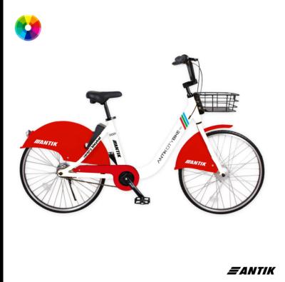 China CUSTOM CITY BIKE SHARING steel - city bicycles with an integrated bike-sharing rental system for sale