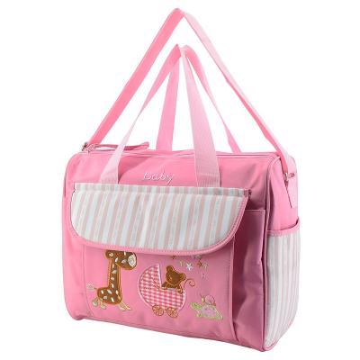 China WRAPPING BAG Embroidery Diaper Mother Dad Quality Baby Changing Bag for Boy and Girl for sale