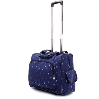 China Durable Trolley Travel Bag Ladies Canvas Garment Bag Travel Time Trolley Bag China for sale