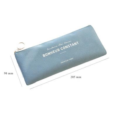 China Wholesale Portable Canvas Pencil Pen Organizer Bag Ziplock Pen Organizer Bag Pouch Bag for sale