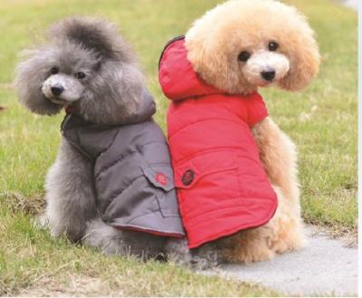 China Personalized Dog Clothes Red Color For Cool Weather And Winter Dog Coats for sale