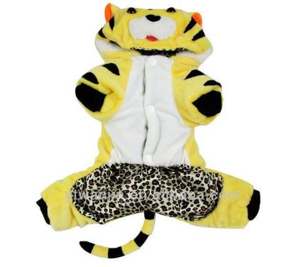 Chine Costume personnalisé de tigre pour des chiens Pomeranians, vêtements de coton de chiwawa adaptés aux besoins du client à vendre