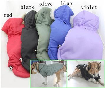 China Large Dog Warm Winter Dog Coats and jackets Red , Black Color for sale