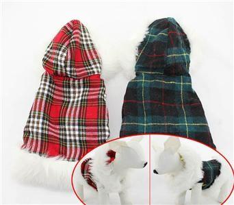 Cina Cappotto del cane del plaid di inverno in vendita