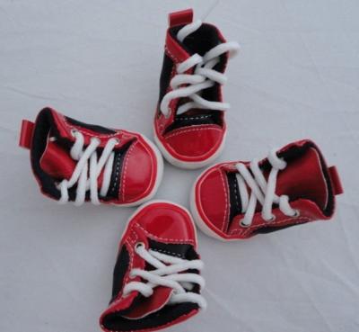 China Christmas Red pet dog shoes for sale