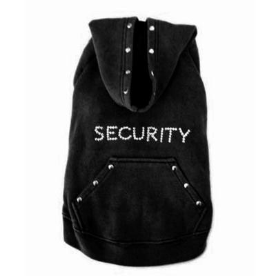 China Black Security Custom Dog Hoodies for sale