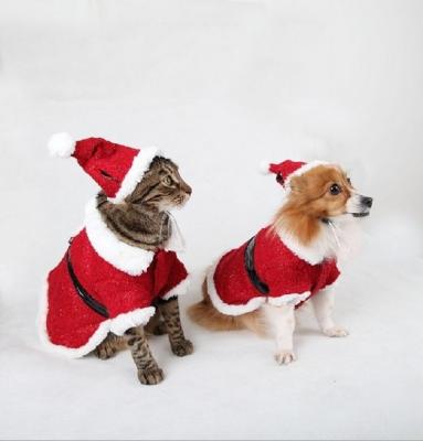 China Red Christmas Dog Clothes Winter for sale