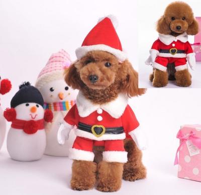 China Red Christmas dog clothes , large dog christmas costumes XS S M for sale