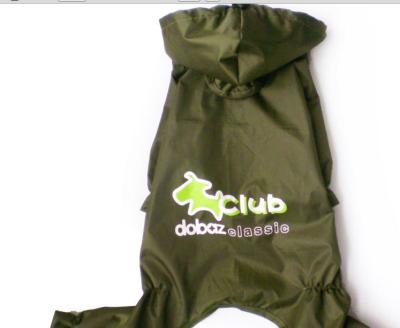 China Green Waterproof Europe Style Dog Raincoats For Small Dogs Pet Clothing for sale