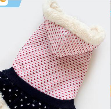 China Pet Apparel Small Breed Dog Clothes Coat eco-friendly double sided fleece XXL M for sale