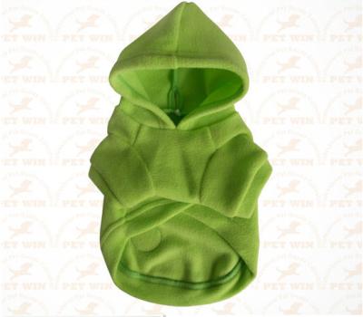 China XXX Small Breed Dog Clothes Green color Sports garment for pet warmly and safety for sale